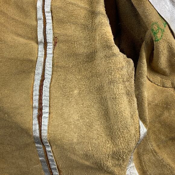 Vintage  Janti Size XL Silver Hand Painted Applique Zip Up Jacket - Picture 10 of 14